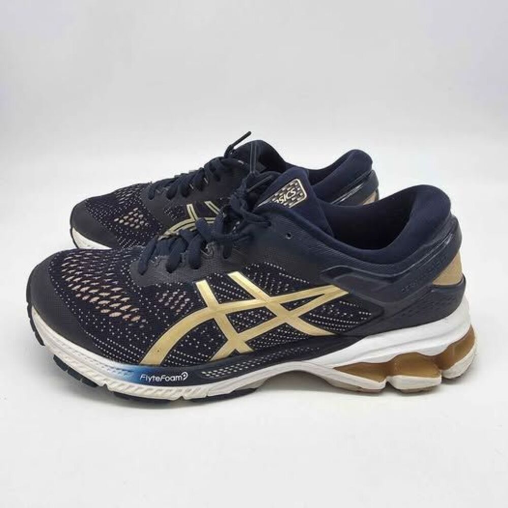 ASICS GEL-Kayano 25 Peacoat Rose Gold Running Shoes Women's Size 9